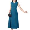 ZANZEA Womens Summer Casual V-Neck Solid Color Sleeveless Dress