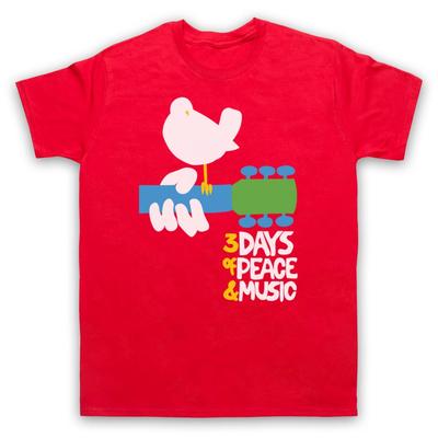 Woodstock Rock Festival 3 Days Of Peace And Music Retro Mens And Womens T-Shirt