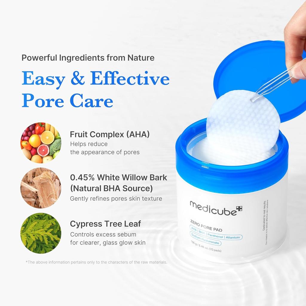 MediCube Zero Pore Pad 2.0 (70 Pads) – Exfoliation & Blackhead Care