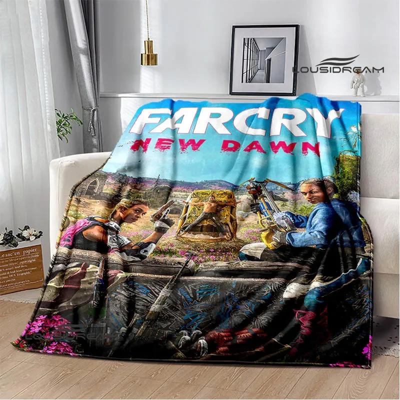 3D Game Farcry Cartoon Printed Blankets Flange Warm Blanket Soft and Comfortable Blanket Picnic Blankets Birthday Gift