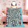 Blanket For H-HHatsune-e Soft Throw Cute Blanket CV01M-MMiku for Picnic Bed Sofa Home Bedroom Cozy Warm Comfortable