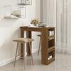 Day and Night - Day and Night High Table with Oak Brown Shelf 102x50x103.5 Cm