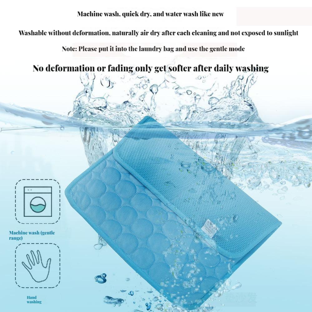 Pet Ice Silk Mat Dog Mat Summer Cool Mat Cooling Breathable Cat Cool Mat Cooling Supplies Small Large Dog Pet Mat