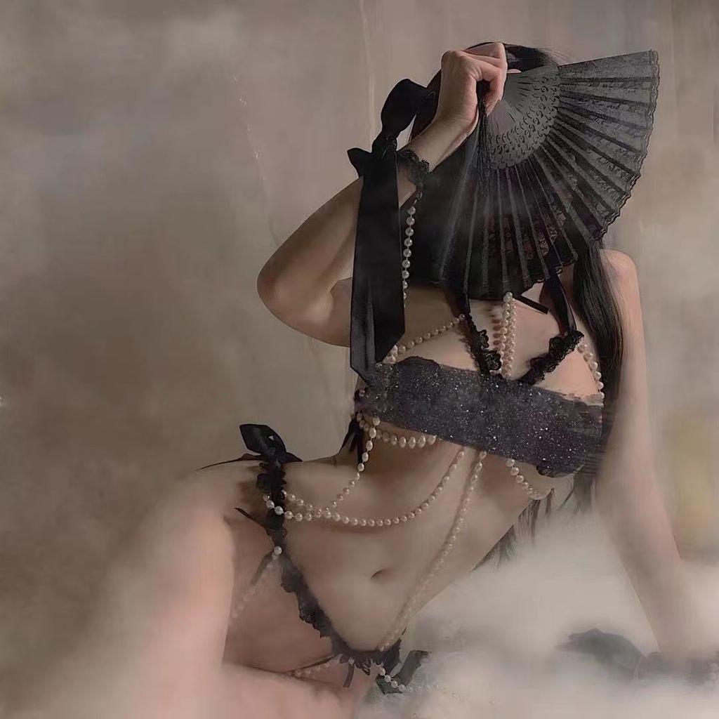 Perla sexy lenjerie erotică sâni mici trei puncte flirt sm uniformă tanga