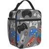 Video Game Controller Insulated Lunch Box Bag Portable Lunch Tote For Women Men And Kids