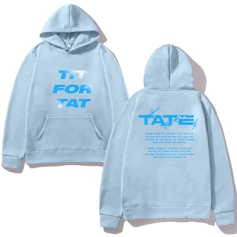 Tate McRae TITFORTAT NEW Album Hoodie for Autumn/Winter 2025 New Grunge Sweatshirts Punk Long Sleeve Clothing Hooded Pullovers