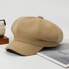 Retro French Style Octagon Hat For Women With Breathable Warmth For Fall And Winter