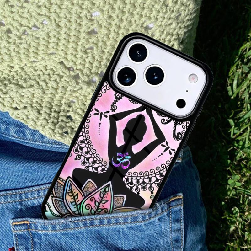 Mandala Chakra Yoga mobile phone case Compatible with IPhone 17 16 15 14 13 12 11Pro Max 17 Air cover