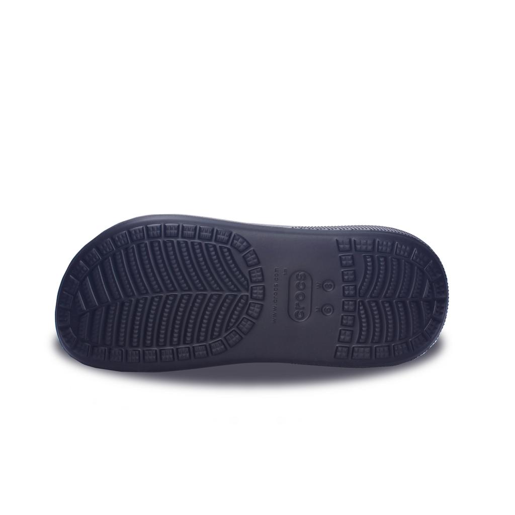 Crocs Crush Clog EVA Classic Crush Ice Cream Pour Casual Temperament Hole Shoes Unisex Black