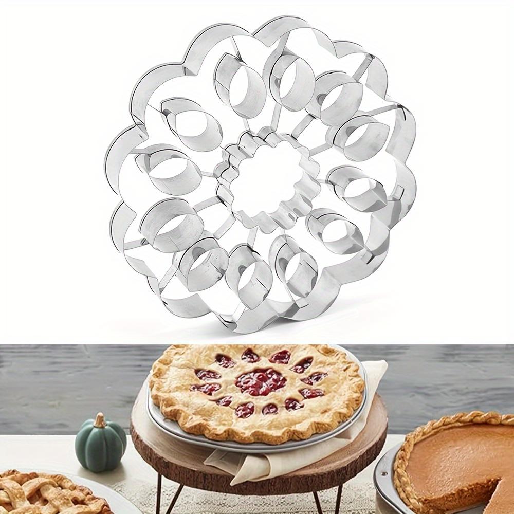 Sunflower Stainless Steel Pie Cutter - Perfect for Baking,Holiday Parties & Quick Pies | Ideal Kitchen Gadget for Christmas & Thanksgiving,Baking Tool