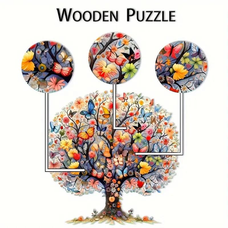 Tree Of Life Wooden Irregular Alien Animal Wooden Puzzle