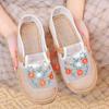 Spring Women's Ethnic Style Slip-on Espadrilles – Comfortable Old Beijing Cloth Shoes