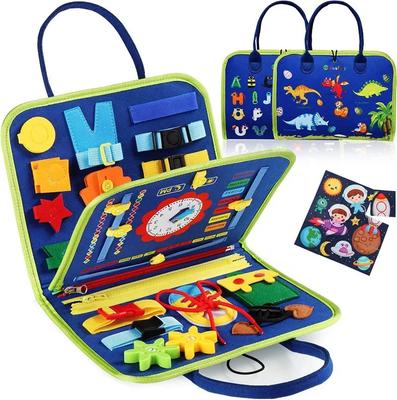 Busy Board Montessori Toys for Toddler Busy Book Sensory Preshool Early Education Learning Fine Motor Skills Toys for Children
