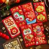 6Pcs Traditional Chinese Red Envelopes Blessing Pattern Lucky Money Bag  Chinese New Year