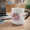 Heart-shaped Color Changing Ceramic Coffee Mug 11oz Heat Creativity Reactive Design Mother's Day Gift for Mom