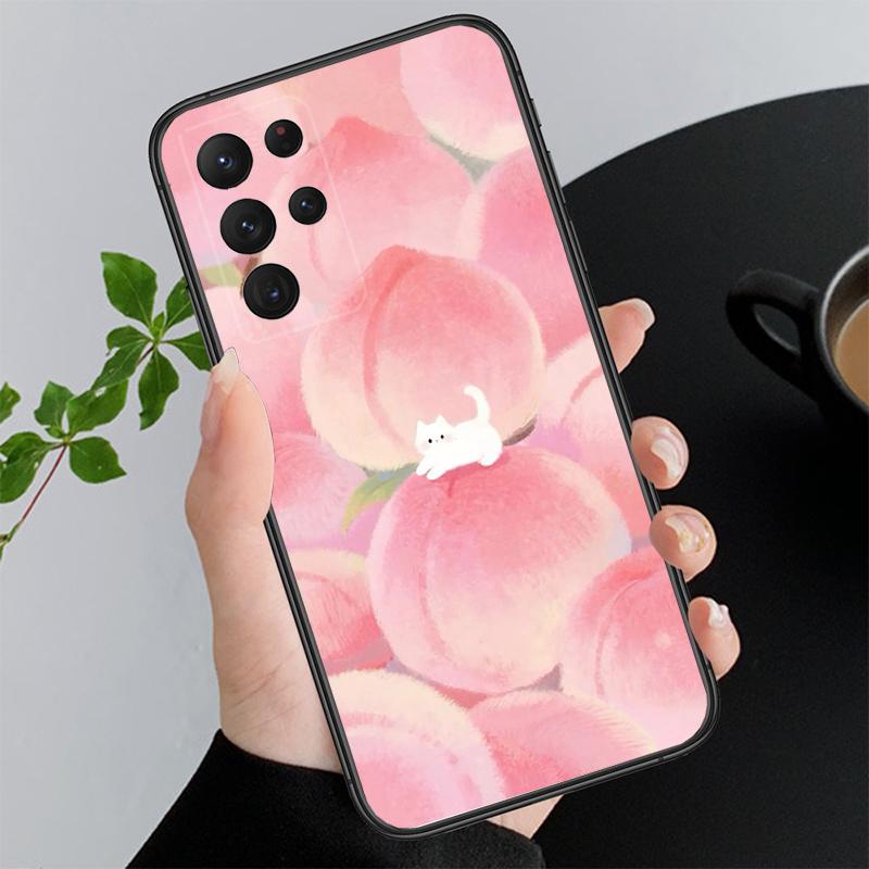 Phone Case For Samsung A17 A55 A16 A56 A35 A15 A53 A54 A33 A34 A25 A05S A52 A52S A07 A26 A06 Cute Cat