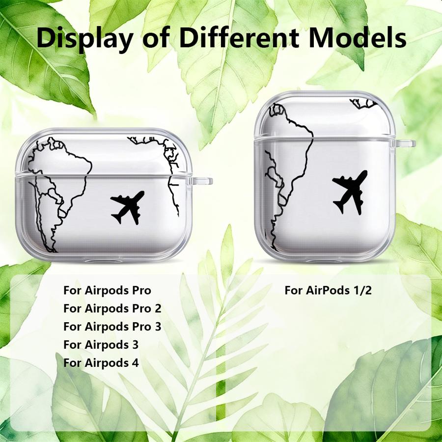 My Travel Diary Case For Airpods 4 Pro Pro3 3 2 Pro2 1 Clear Earphone Cases Cover