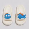 Boys Girls Slippers Summer Comfortable Cartoon Dinosaur Open Toe Non- Shoes Kids Casual Leisure Flip Flops,Blue,4.5-5 Years