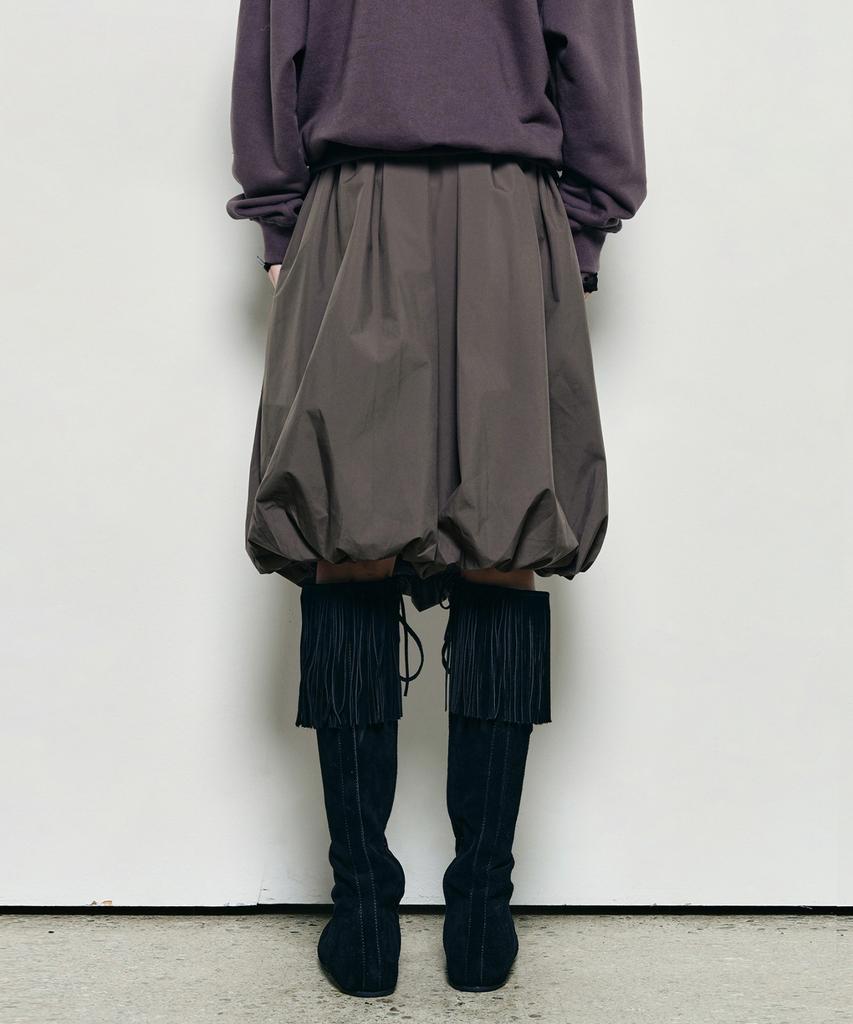 Nigaennikol Butterfly Volume Balloon Skirt_Charcoal