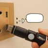 USB Charge Handy LED Aluminum Alloy Glare Flashlight Zoomable Stretch Mini Torch