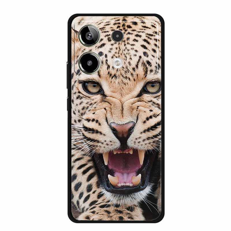 For Redmi Note 13R Pro Case Animals Soft Silicone TPU Phone Cases Back Cover For Xiaomi Redmi Note13R Pro Wolf Protector fundas