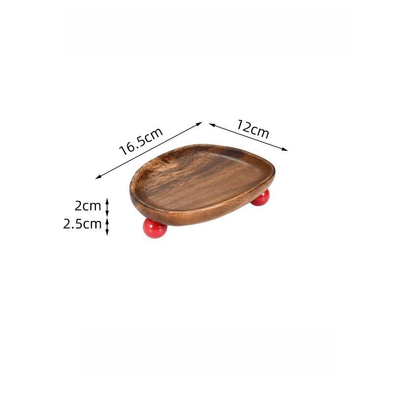 

Wooden Entrance Key Tray Simple Jewelry Storage Plate Modern Living Room Desktop Fruit Plates Nordic Home Decoration Trays