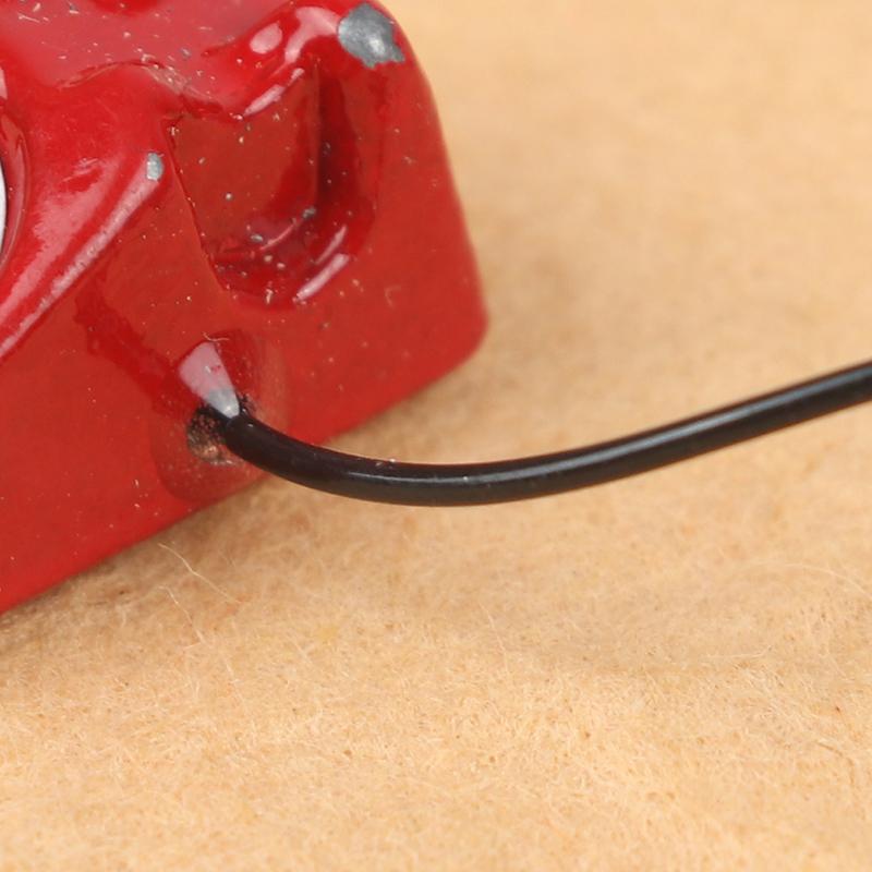 Domeček pro panenky Mini ozdoby Simulovaný pevný telefon Domky pro panenky Nábytek