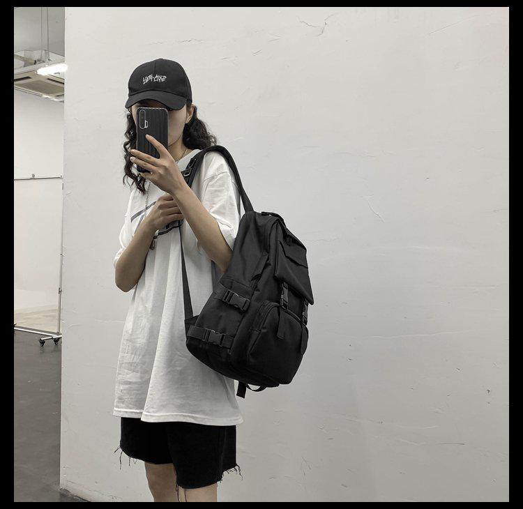 Trendy Minimalist Harajuku Backpack for Travel and School - Unisex Large Capacity