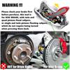 Car Brake Caliper Press Tool 360 Degree Swing Ratchet Wrench Disc Brake Caliper Piston Spreader with 2 extra pcs Steel Plates
