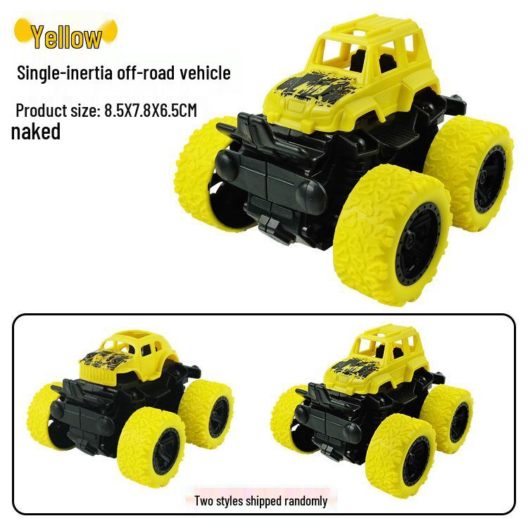 Off-Road Inertial Pull-Back Four-Wheel Drive Toy Car for Kids