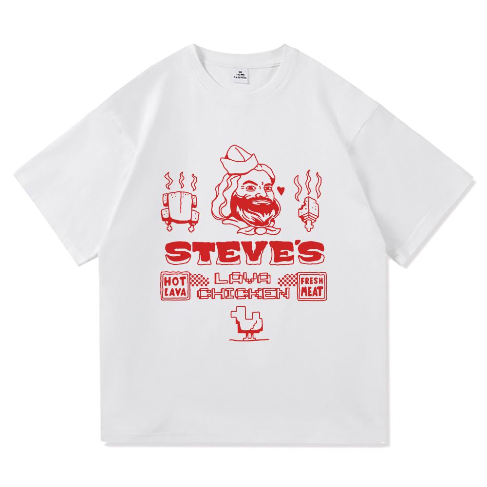 Funny Steve's Lava Chicken T Shirt 2025 Fashion Men/women Clothing Harajuku High Quality Tops Cotton Clothes Days Gifts Tshirts