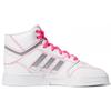 adidas Originals Drop Step Synthetic Leather Retro Casual Non-Slip Durable High-Top Skate Shoes Women Sneakers White Pink FV4883