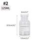 Nordic Medicine Bottle Bud Vases Dark Amber/Transparent Glass Vase Hydroponic Flower Pot Mini Table Vase Home Office Decoration