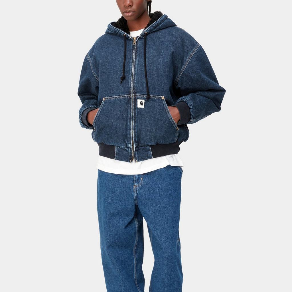 Carhartt WIP Elliot Kapuzen-Liner Unifarben Langarmjacke Damenjacken I032240-01-06