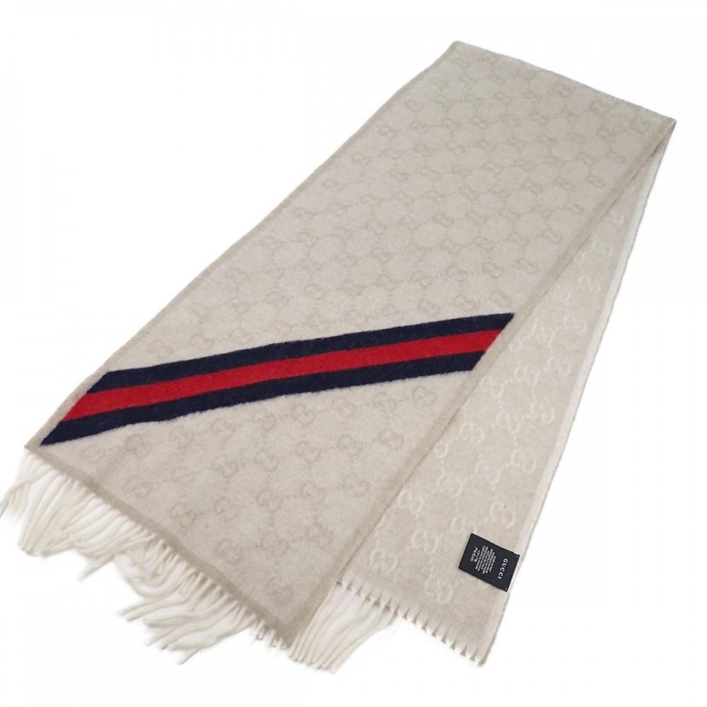 Gucci 508027 Schal beige Wolle Herren