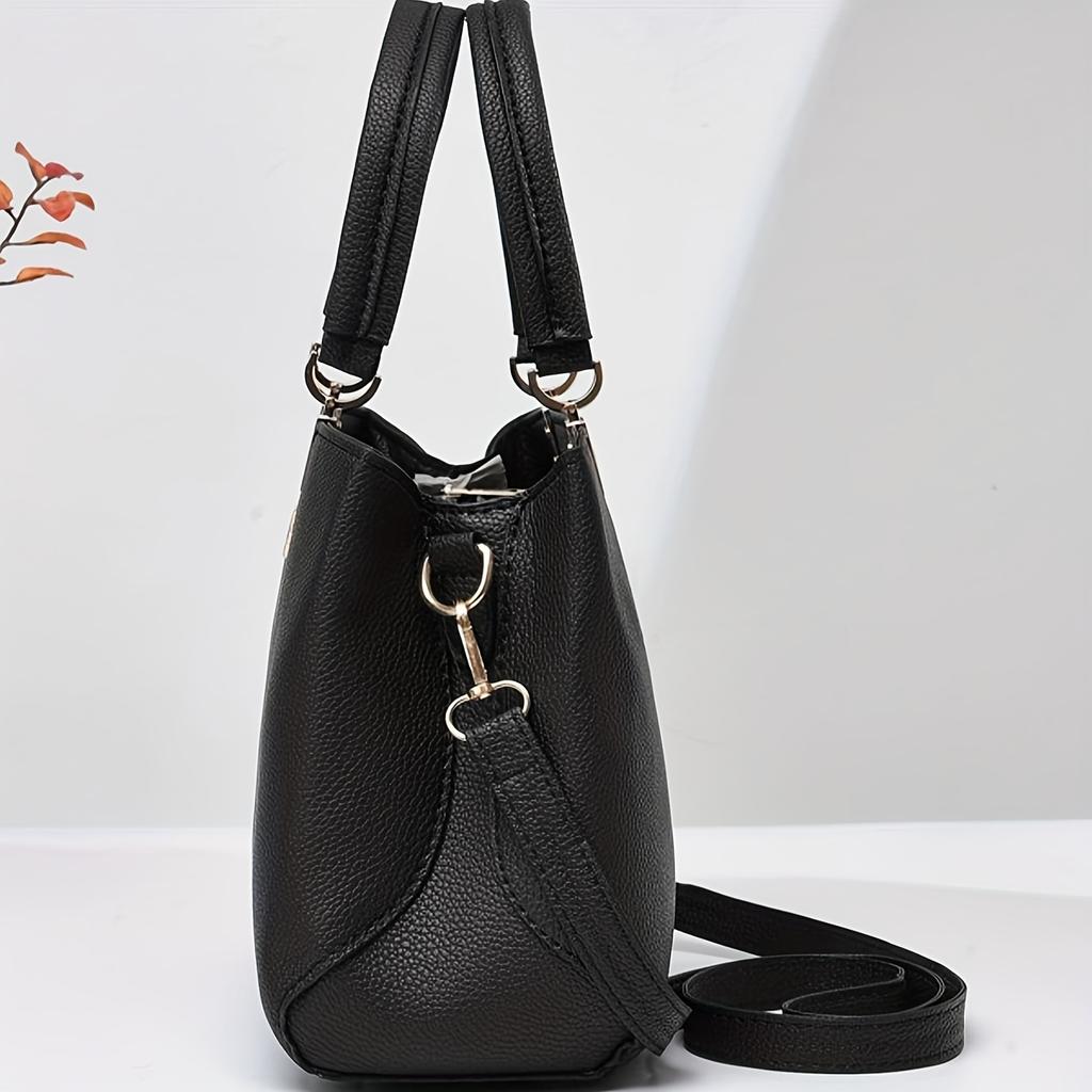 Elegant Shoulder Bag with Bowknot Decoration Multiple Compartments Fashion HandbagSuitable for Work Party and Daily Use