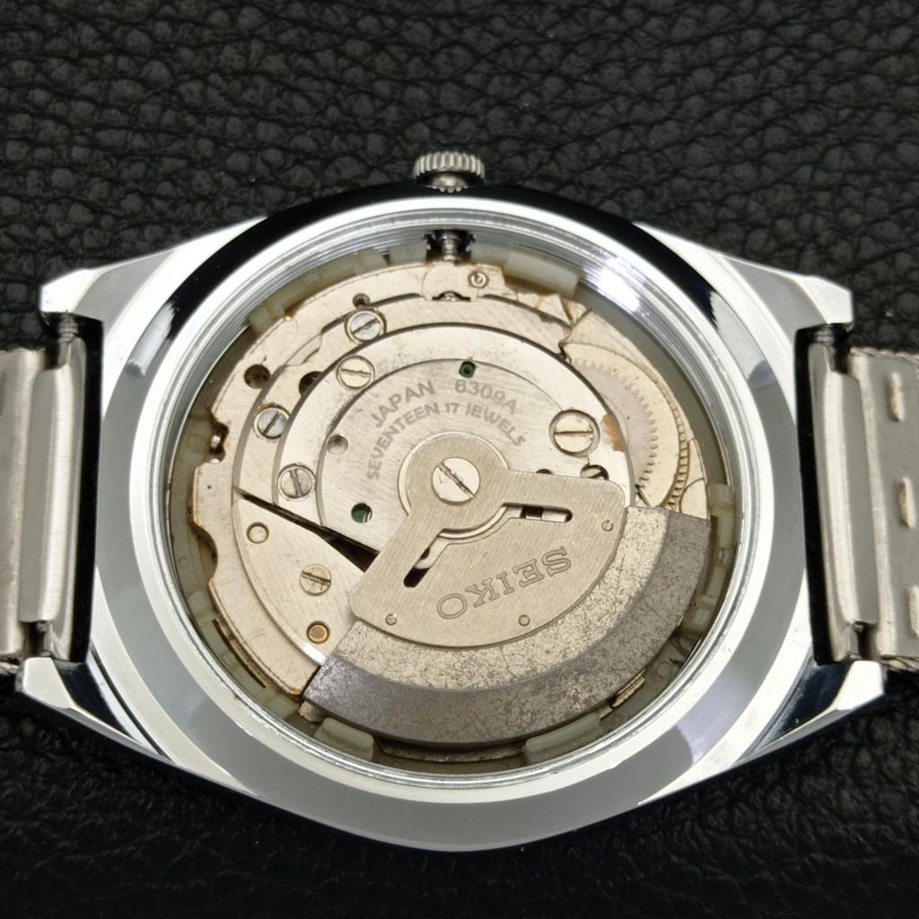 REFURBISHED VINTAGE SEIKO 5 AUTOMATIC 6309A JAPAN MENS SILVER WATCH A441395-5 Sk-a441395