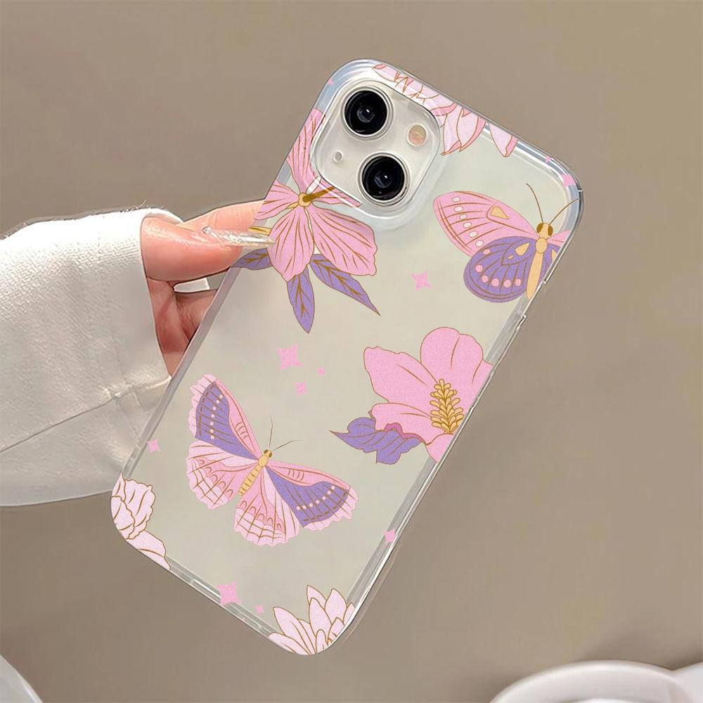 Retro creative butterfly for iPhone17ProMax mobile phone case 17 Apple 16/15 matte 14 all-inclusive