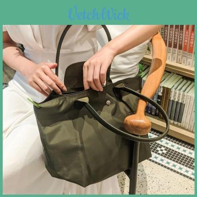 Large Urban Style Nylon Tote Bag For Women With Eco-friendly Dumpling Design In Classic Colors