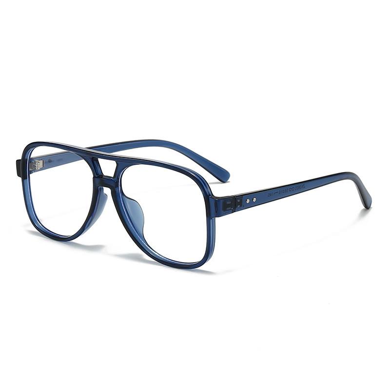 New Pilot Style Oversized Aviator Sunglasses With Blue Lenses For Outdoor Sports And Fashion StyleK