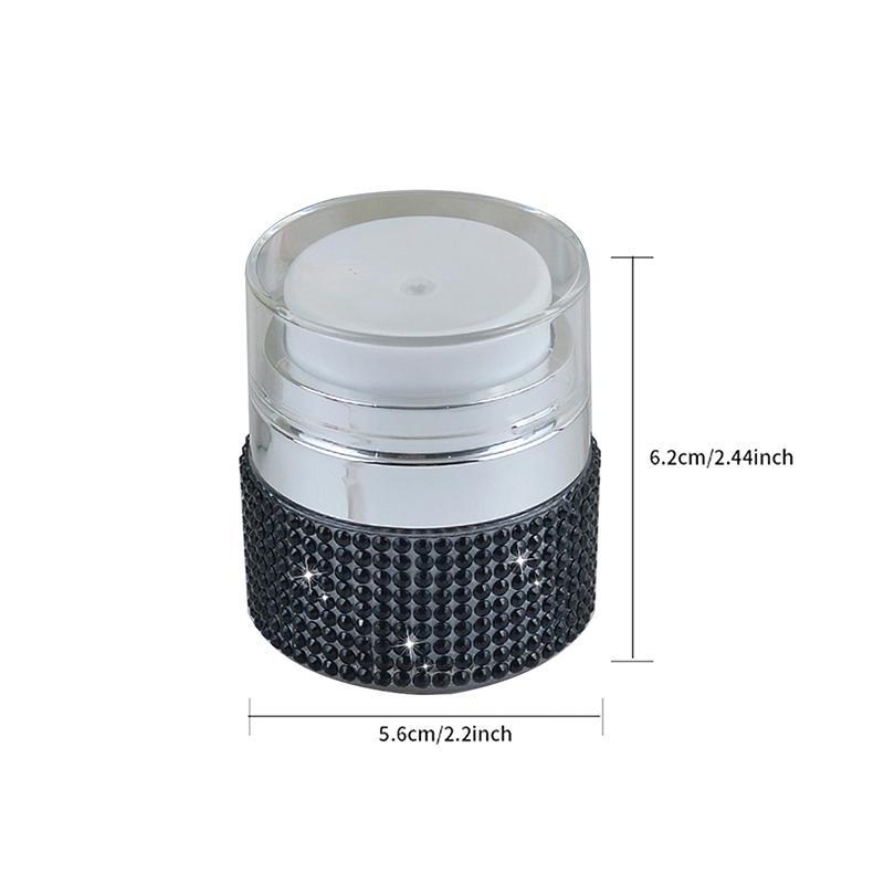 15 ml Leerer Airless-Pumptiegel Nachfüllbare Kosmetikcreme-Flasche Vakuumpumpe Diamantflasche Behälter für Make-up-Lotion Kosmetik
