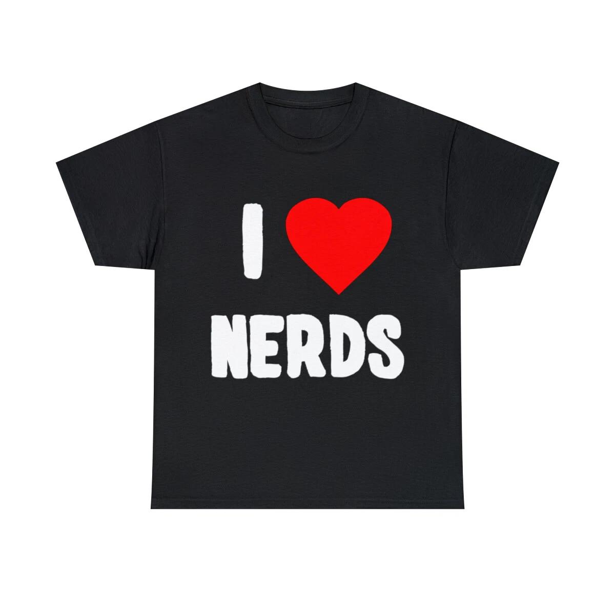 I Love Nerds Graphic Tee Shirt, S-5XL M