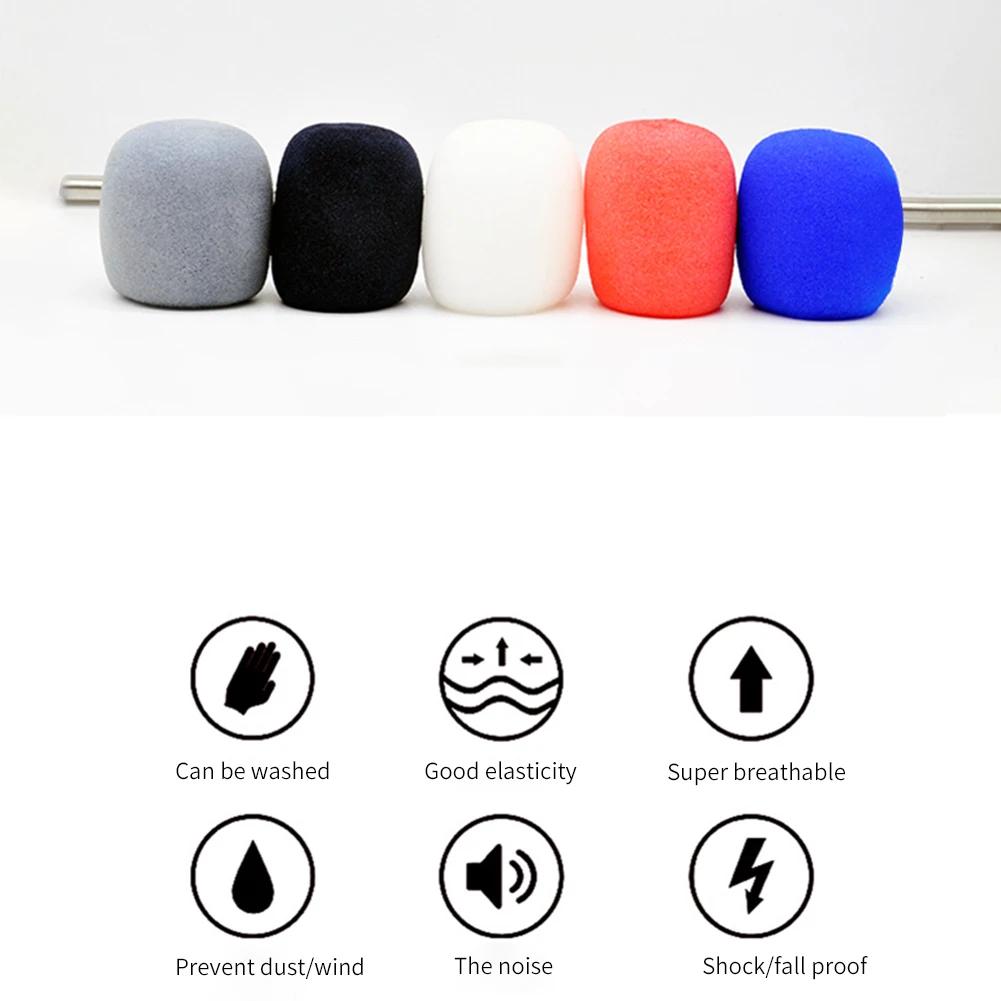 100/10PCS Mic Sponge Covers 10/1Set Anti-Spray Karaoke DJ Mic Foam Protective Sleeves 10 Colors Wireless Microphone Pop Filters