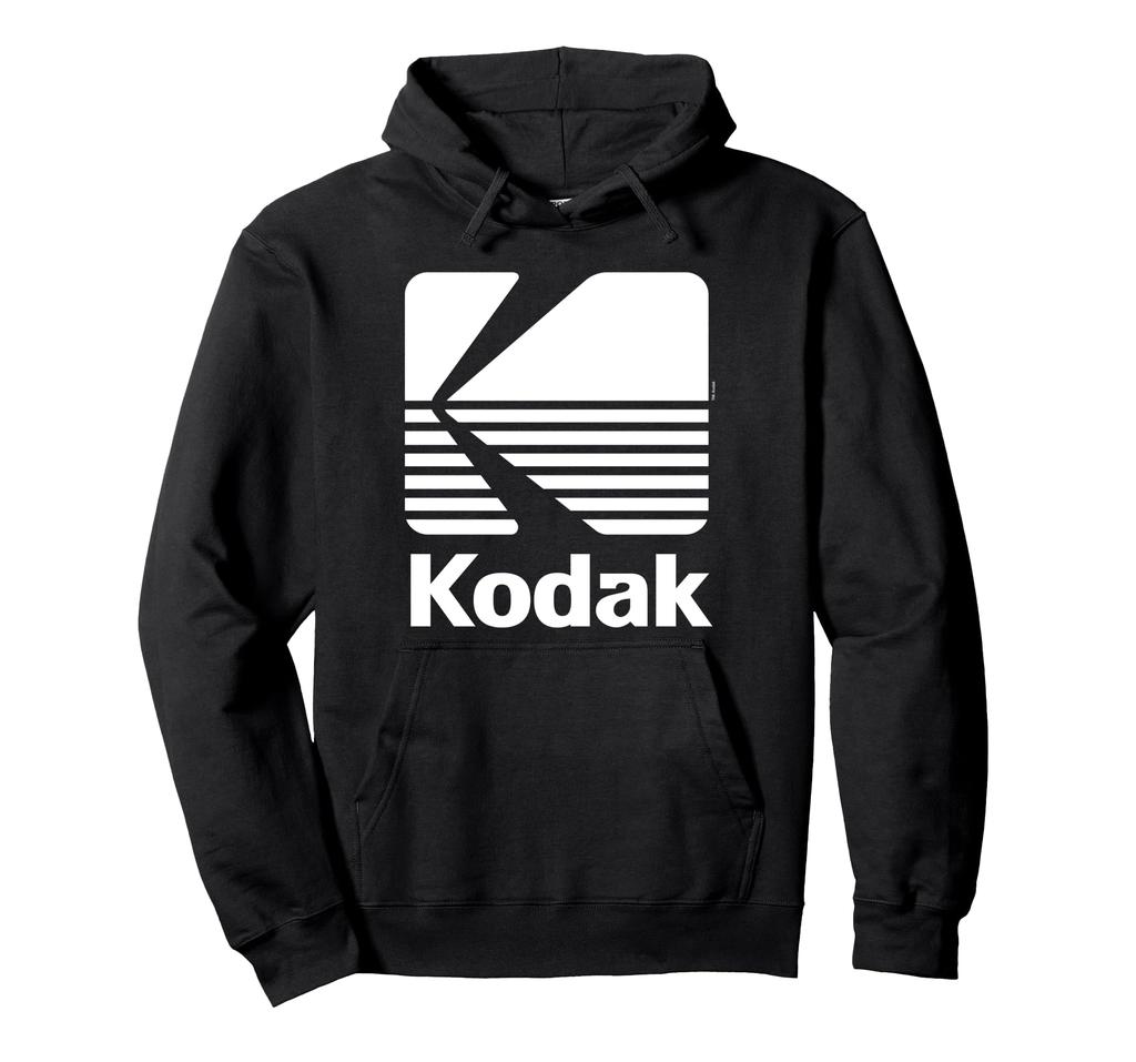 80s Vintage Kodak Logo - White Hoodie