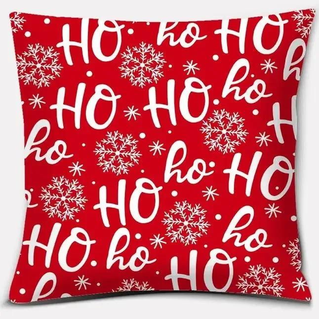 Christmas Themed Pillowcases Car Accessories Office Santa Claus Living Room Sofa Home Decoration Pillowcases