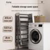 Indoor Foldable Clothes Drying Rack: Floor-Standing Design for Home, Balcony, Bedroom, Baby Clothes and Quilts