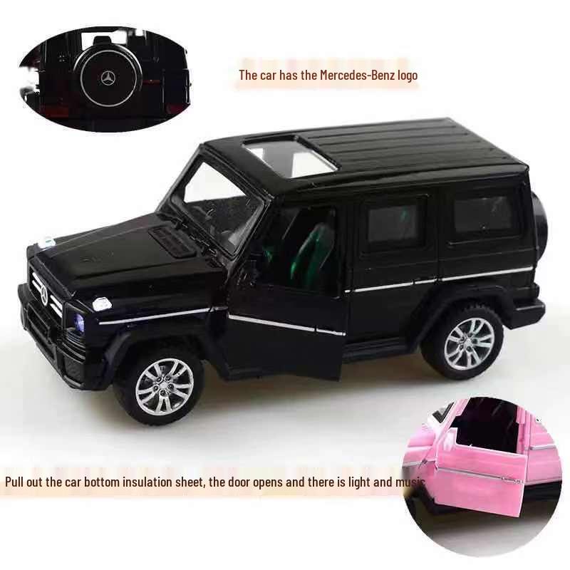 Mercedes Black Alloy Sports Car Off-Road Cake Topper for Birthdays
