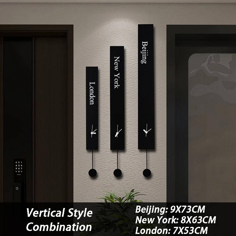

Modern Wall Clock Combination Set Creative Living Room Decoration Clocks Minimalism Interior Silent Wall Mounted Pendulum Clocks