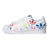 adidas Superstar Allover Trefoil - Λευκό Πολύχρωμο Unisex Αθλητικά Παπούτσια Cloud-White Χρυσό Μεταλλικό H00183