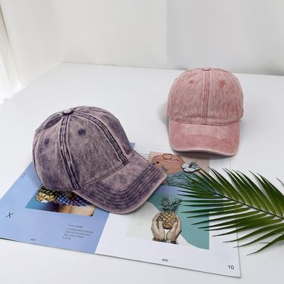 Women's and Men's Daily Pigment Plain Ball Cap Baseball Cap
